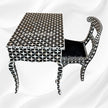 Black Mother Of Pearl Inlay Star Desk And Chair Combo 2