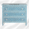 Blue Bone Inlay Arctic Chest Of 3 Drawers 4