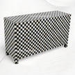 Bone Inlay 7 Drawer Checkerboard Dresser Black 2