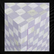 Bone Inlay Checkerboard Bedside Lilac 4