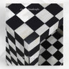 Bone Inlay Checkerboard Side Table Black 3