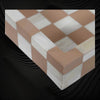 Bone Inlay Checkerboard Tray Almond 3