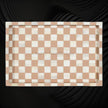 Bone Inlay Checkerboard Tray Almond 2
