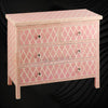 Bone Inlay Chest of Four Drawer Diamond Pink 2