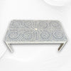 Bone Inlay Edge Coffee Table Grey 2