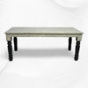 Bone Inlay Mehrab Dining Table Black 6