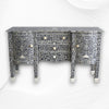 Bone Inlay Victorian Buffet Black 5