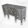 Bone Inlay Victorian Buffet Black 4