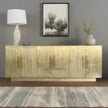 Brass Embossed 6 Door Sideboard