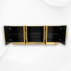 Brass Embossed 6 Door Sideboard 2