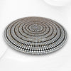 Diamond MOP Inlay Round Dining Table Black 2