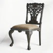 Handcarved Menagerie Woodpecker Dining Chair Black Set of 2 5