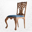 Handcarved Menagerie Woodpecker Dining Chair Brown Set of 2 6