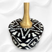 Ikat Bone Inlay End Table Black 3