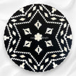 Ikat Bone Inlay End Table Black 2