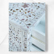 James MOP Inlay 3 Drawer Bedside White 3