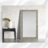 Kyra Bone Inlay Flower Floor Mirror Dusk