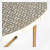 Lattice Bone Inlay Dining Table Grey 2