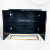 MOP Inlay 2 Door Swan Cabinet Black 3