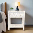 MOP Inlay Edge Bedside White