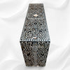 MOP Inlay Floral Console Table Black 3