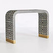 Moroccan Inlay Waterfall Console Table Black 1