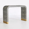 Moroccan Inlay Waterfall Console Table Black 1
