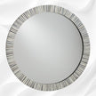 Nala Bone Inlay Striped Round Mirror Grey 2