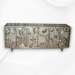 Nickel Embossed Flower Carved Buffet 1