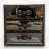 Texas Mirrored Bedside 3 Drawer Brown 7