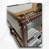 Texas Mirrored Bedside 3 Drawer Brown 5