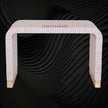 Waterfall Bone Inlay Console Table Pink 2