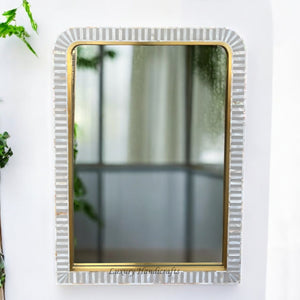 Waterfall MOP Inlay Mirror Grey 1