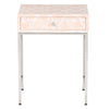 Fez Mother Of Pearl Inlay Side Cabinet - Pale Pink 3