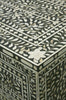 Mother Of Pearl Inlay Floral Chest Of Four Drawers Black 3