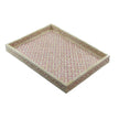 Foulard Pink Bone Inlay Tray In Geometric Design 2