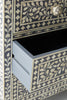 Bone Inlay Floral Chest Of 7 Drawers Grey 4