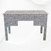 Grey Mother Of Pearl Inlay 5 Drawer Desk 2