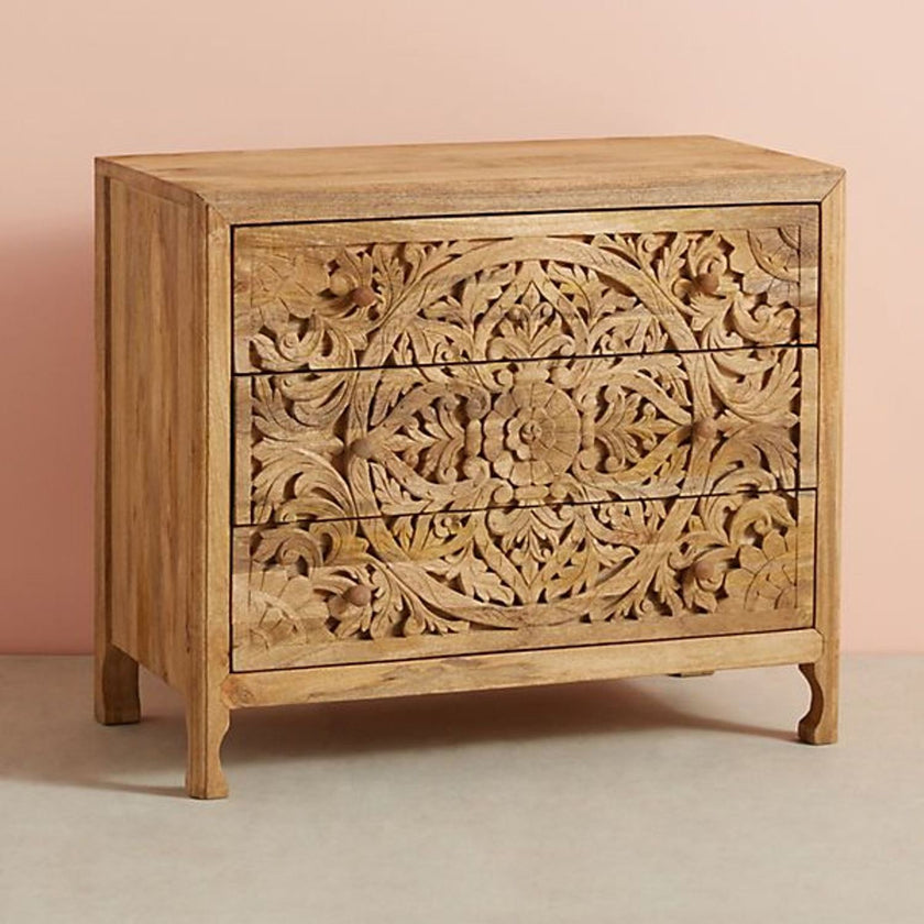 Handcarved store lombok nightstand