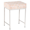 Fez Mother Of Pearl Inlay Side Cabinet - Pale Pink 1