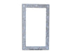 Grey Mother Of Pearl Floral Rectangle Mirror 1