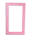 Pink Mother Of Pearl Floral Rectangle Mirror 1