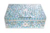 Mother Of Pearl Inlay Floral Box Turquoise 1