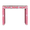 Mother Of Pearl Inlay Floral Console Table Pink 2