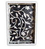 Mother Of Pearl Inlay Flower Tray Black 2