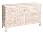 Pale Pink Mother Of Pearl Inlay Chest Of 7 Drawers 2