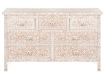 Pale Pink Mother Of Pearl Inlay Chest Of 7 Drawers 1