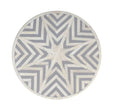 Chevron Bone Inlay Stool Grey 4