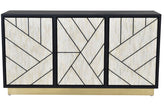 Full Bone Door Credenza Black 3