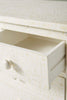 Bone Inlay Floral Chest of 7 Drawers White 3